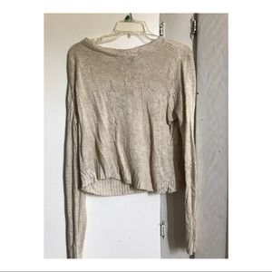 Cream Tight Knitted Sweater